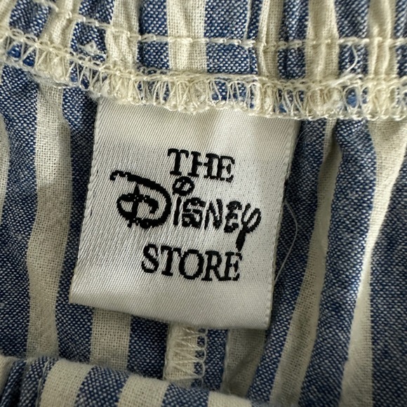 VTG Disney Store Womens Sleep Shorts L Blue Stripe Tigger Pajamas Loungewear - Picture 12 of 13